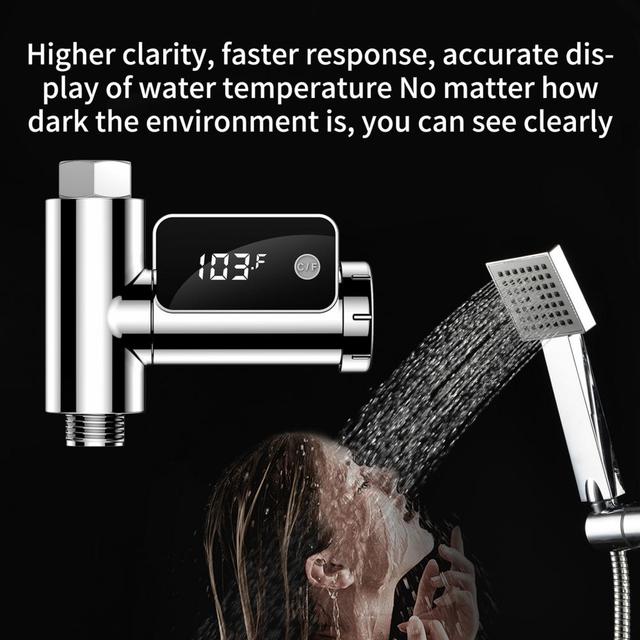 Termometr wody dla dzieci LCD 360° obrót zapobiegający wyciekom - Wianko - 2