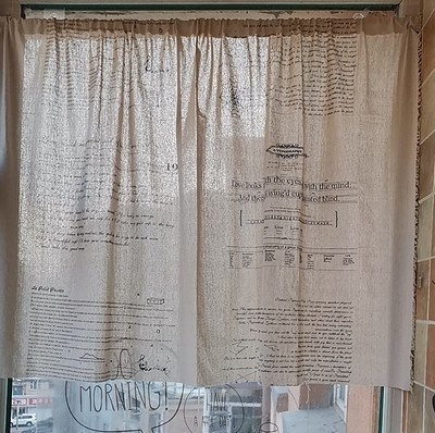 Bawełniano-lniana tkanina do patchworku z pikowanymi literami na DIY torbę, poduszkę, sofę, kurtynę i obrus - materiał do szycia - Wianko - 19