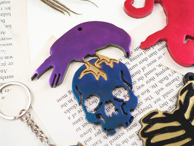 Narzędzia jubilerskie DIY: Formy silikonowe do biżuterii z żywicy epoksydowej w kształcie palca, czaszki, głowy i ust dla Halloween - Wianko - 10