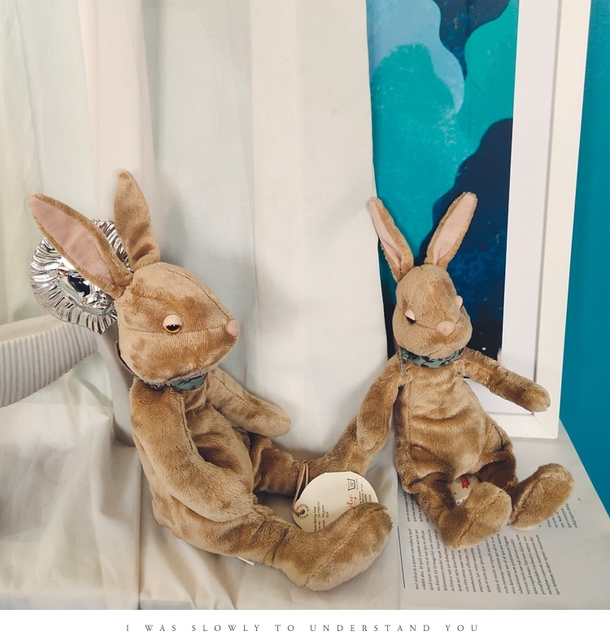 Miękki pluszowy królik dla niemowląt - Kawaii Baby Rabbit z zabawką śpiącego zwierzątka, idealny prezent na Boże Narodzenie - Wianko - 3