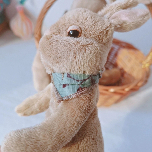 Miękki pluszowy królik dla niemowląt - Kawaii Baby Rabbit z zabawką śpiącego zwierzątka, idealny prezent na Boże Narodzenie - Wianko - 7