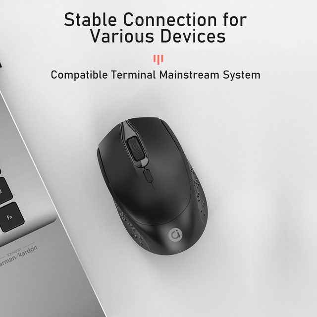 Adol MS001 - Bezprzewodowa mysz 2.4G ergonomiczna do gier 1200DPI z odbiornikiem USB - dla domu i biura - laptop - Wianko - 8