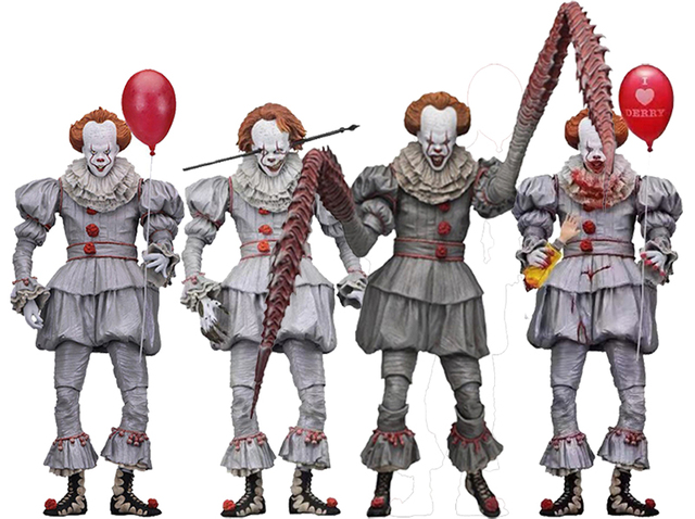 Figurka Pennywise z filmu Stephen King - oświetlenie LED, Joker Clown - PVC, akcja zabawkowa figurka na prezent - Wianko - 18