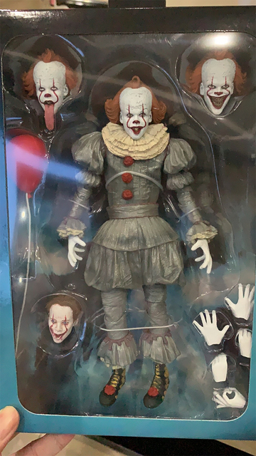 Figurka Pennywise z filmu Stephen King - oświetlenie LED, Joker Clown - PVC, akcja zabawkowa figurka na prezent - Wianko - 10