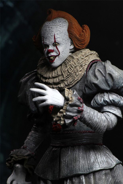 Figurka Pennywise z filmu Stephen King - oświetlenie LED, Joker Clown - PVC, akcja zabawkowa figurka na prezent - Wianko - 15