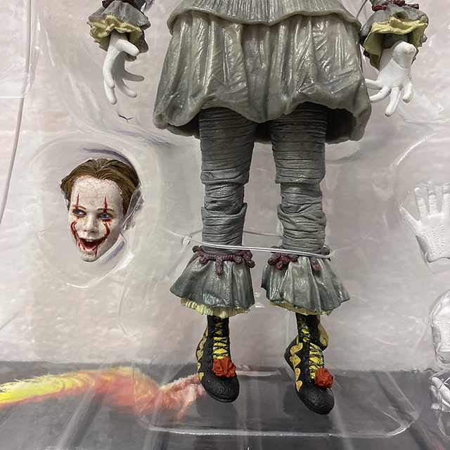 Figurka Pennywise z filmu Stephen King - oświetlenie LED, Joker Clown - PVC, akcja zabawkowa figurka na prezent - Wianko - 8