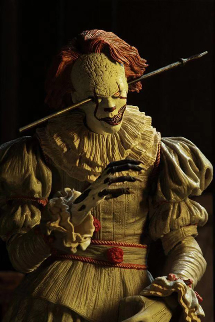 Figurka Pennywise z filmu Stephen King - oświetlenie LED, Joker Clown - PVC, akcja zabawkowa figurka na prezent - Wianko - 27