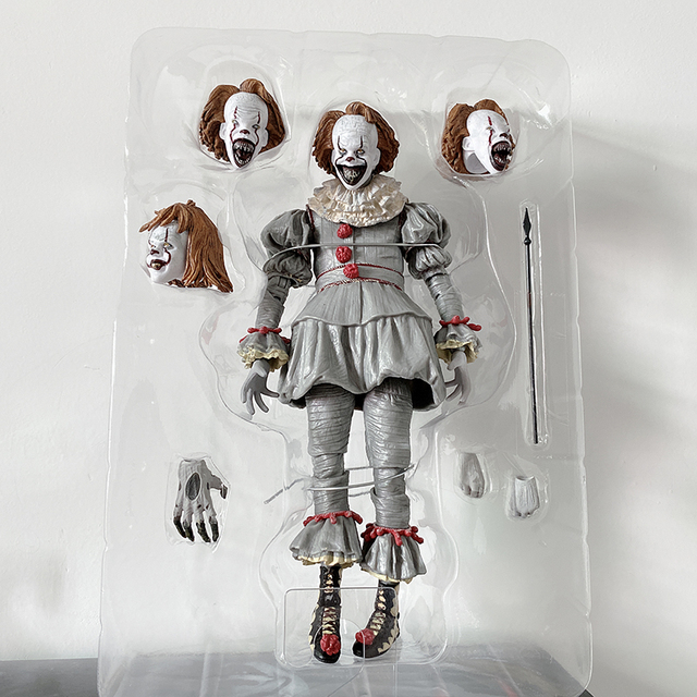Figurka Pennywise z filmu Stephen King - oświetlenie LED, Joker Clown - PVC, akcja zabawkowa figurka na prezent - Wianko - 3