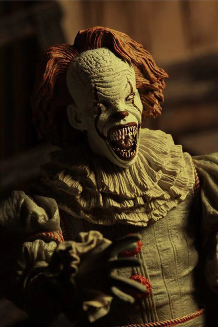 Figurka Pennywise z filmu Stephen King - oświetlenie LED, Joker Clown - PVC, akcja zabawkowa figurka na prezent - Wianko - 26