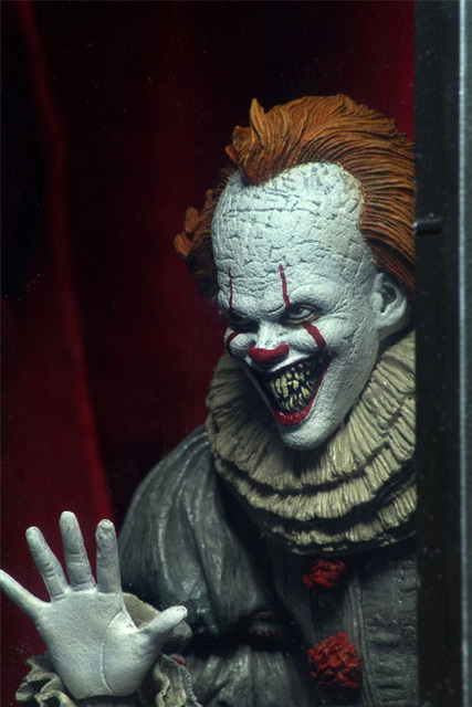 Figurka Pennywise z filmu Stephen King - oświetlenie LED, Joker Clown - PVC, akcja zabawkowa figurka na prezent - Wianko - 13