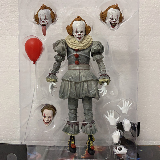 Figurka Pennywise z filmu Stephen King - oświetlenie LED, Joker Clown - PVC, akcja zabawkowa figurka na prezent - Wianko - 5