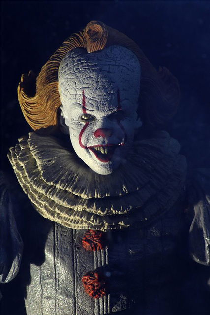 Figurka Pennywise z filmu Stephen King - oświetlenie LED, Joker Clown - PVC, akcja zabawkowa figurka na prezent - Wianko - 17