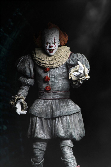 Figurka Pennywise z filmu Stephen King - oświetlenie LED, Joker Clown - PVC, akcja zabawkowa figurka na prezent - Wianko - 14