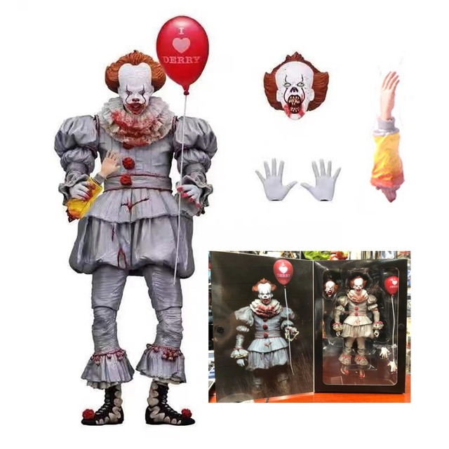 Figurka Pennywise z filmu Stephen King - oświetlenie LED, Joker Clown - PVC, akcja zabawkowa figurka na prezent - Wianko - 31