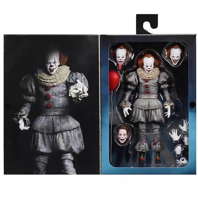 Figurka Pennywise z filmu Stephen King - oświetlenie LED, Joker Clown - PVC, akcja zabawkowa figurka na prezent - Wianko - 11