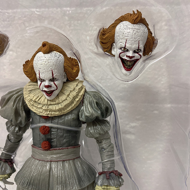 Figurka Pennywise z filmu Stephen King - oświetlenie LED, Joker Clown - PVC, akcja zabawkowa figurka na prezent - Wianko - 7