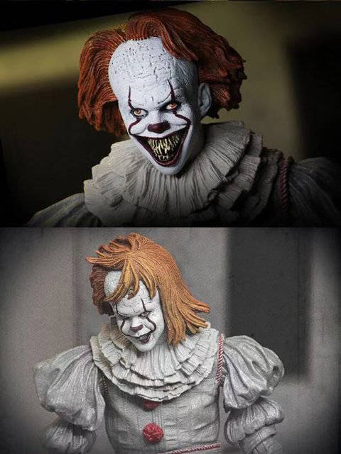 Figurka Pennywise z filmu Stephen King - oświetlenie LED, Joker Clown - PVC, akcja zabawkowa figurka na prezent - Wianko - 28