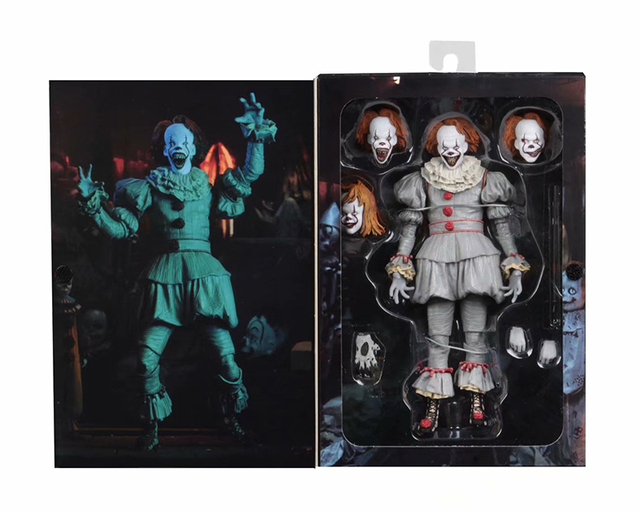 Figurka Pennywise z filmu Stephen King - oświetlenie LED, Joker Clown - PVC, akcja zabawkowa figurka na prezent - Wianko - 25