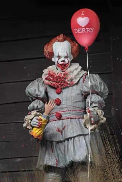 Figurka Pennywise z filmu Stephen King - oświetlenie LED, Joker Clown - PVC, akcja zabawkowa figurka na prezent - Wianko - 32