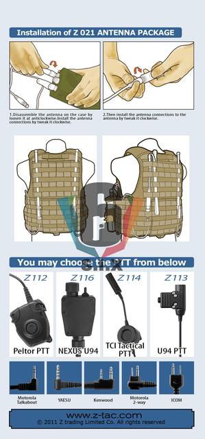 Taktyczne wojskowe radio Softair Army Z-TAC PRC-148 PRC-152 z akcesoriami - Wianko - 12