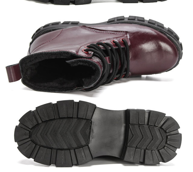 BONY 2022 Nowe projektantki brytyjskie botki Vintage dla kobiet - wysokie pluszowe buty na zimę, platformowe botki - Wianko - 10