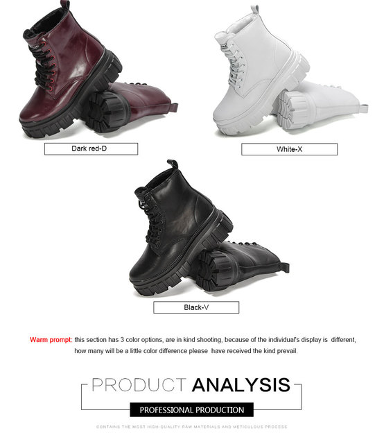 BONY 2022 Nowe projektantki brytyjskie botki Vintage dla kobiet - wysokie pluszowe buty na zimę, platformowe botki - Wianko - 6
