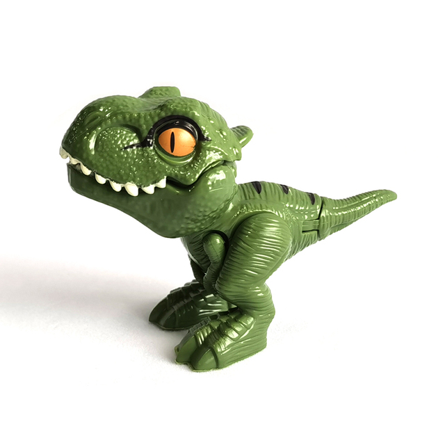 1 sztuk nowy kreatywny Fidget Model dinozaura Finger dinozaur zabawki Tricky jurajski Tyrannosaurus interaktywne gryzienie ręcznie Kid dziecko prezent - Wianko - 12