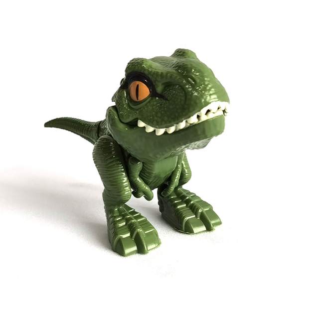 1 sztuk nowy kreatywny Fidget Model dinozaura Finger dinozaur zabawki Tricky jurajski Tyrannosaurus interaktywne gryzienie ręcznie Kid dziecko prezent - Wianko - 10