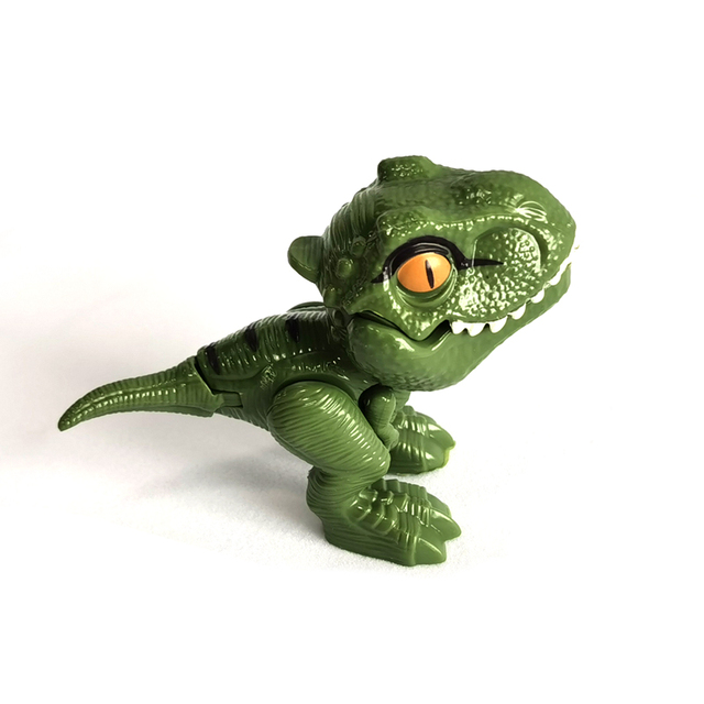 1 sztuk nowy kreatywny Fidget Model dinozaura Finger dinozaur zabawki Tricky jurajski Tyrannosaurus interaktywne gryzienie ręcznie Kid dziecko prezent - Wianko - 9