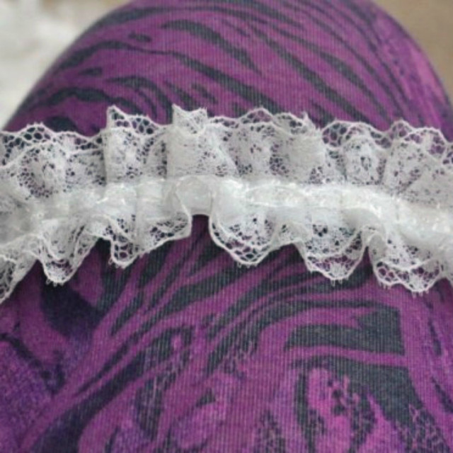 Biało-czarna plisowana koronka szyfonu bawełniana z haftowaną tiulową tkaniną wstążką do szycia DIY - Wianko - 9