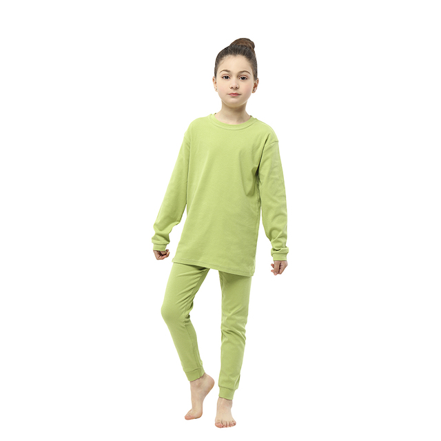 Zestawy nocne dla dziewczynek - miękkie piżamy z długimi rękawami, idealne na wiosnę i jesień, wykonane z przyjaznej dla skóry bawełny - Wianko - 5