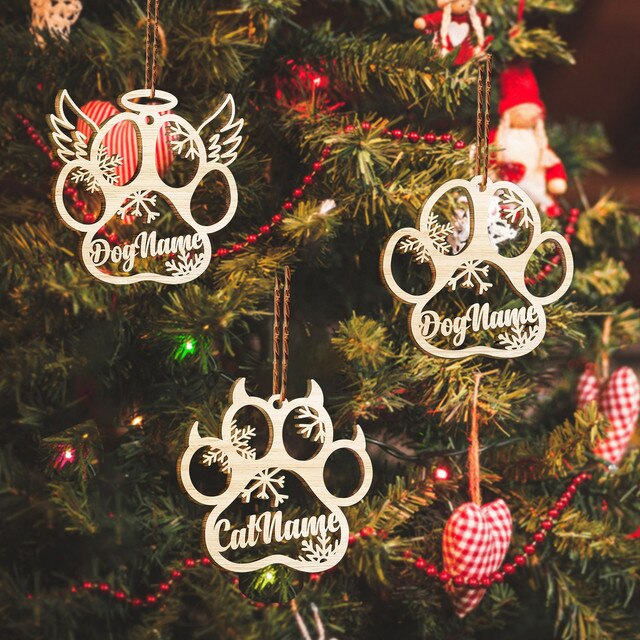 Dekoracje na Boże Narodzenie - Drewniany pusty ornament, świąteczna zawieszka na choinkę z wisiorkami - Wianko - 1