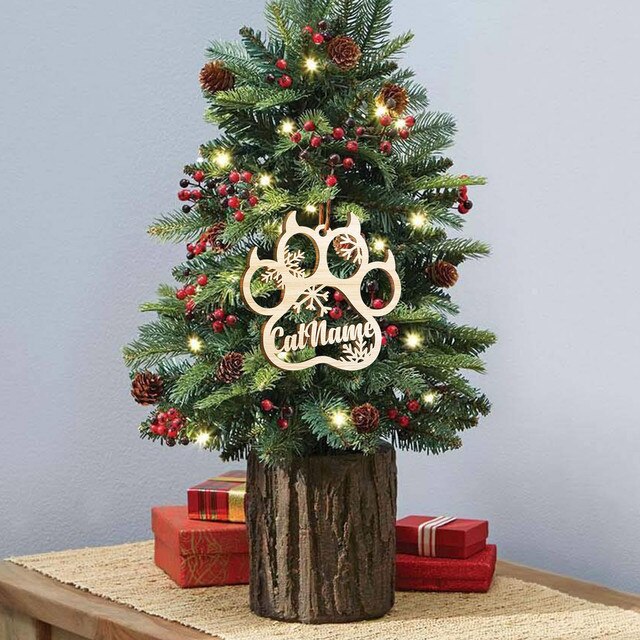 Dekoracje na Boże Narodzenie - Drewniany pusty ornament, świąteczna zawieszka na choinkę z wisiorkami - Wianko - 9