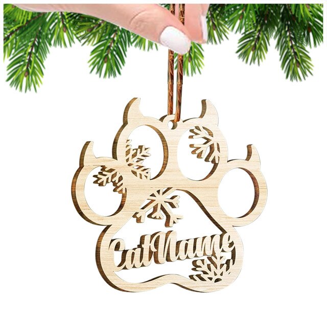 Dekoracje na Boże Narodzenie - Drewniany pusty ornament, świąteczna zawieszka na choinkę z wisiorkami - Wianko - 12