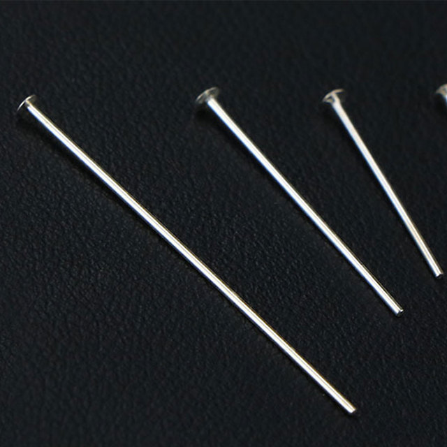 Plated Eye head Pins - zestaw 100 sztuk płaskich szpil z główką kulkową do tworzenia biżuterii (16-50mm) - Wianko - 10
