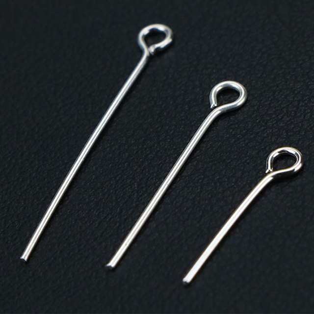 Plated Eye head Pins - zestaw 100 sztuk płaskich szpil z główką kulkową do tworzenia biżuterii (16-50mm) - Wianko - 11