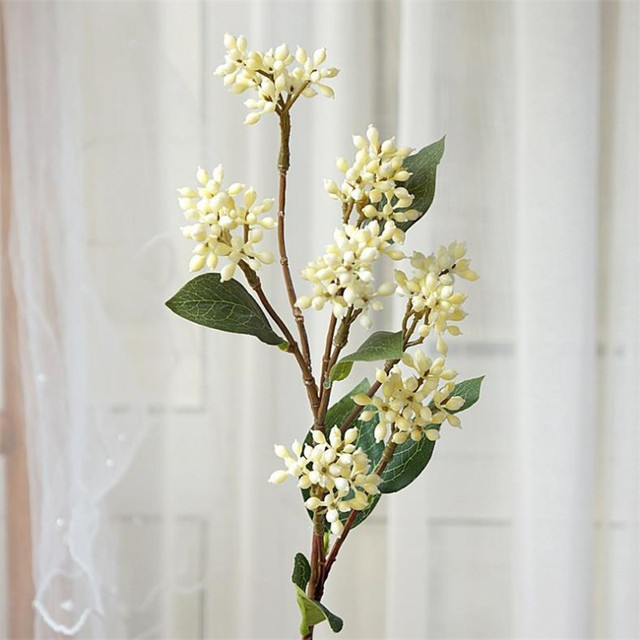 Fałszywa pojedyncza łodyga dzikie owoce, 24.41 długość, symulacja plastikowy mini kwiat, dekoracja na ślub i do domu, sztuczne rośliny - Wianko - 3