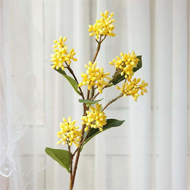 Fałszywa pojedyncza łodyga dzikie owoce, 24.41 długość, symulacja plastikowy mini kwiat, dekoracja na ślub i do domu, sztuczne rośliny - Wianko - 1
