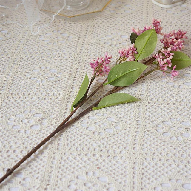 Fałszywa pojedyncza łodyga dzikie owoce, 24.41 długość, symulacja plastikowy mini kwiat, dekoracja na ślub i do domu, sztuczne rośliny - Wianko - 11