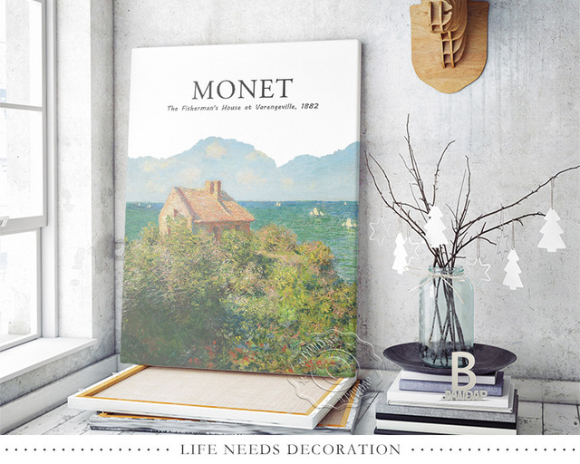 Druk na płótnie Claude Monet - impresjonizm, krajobraz muzeum, styl vintage - dekoracje ścienne - Wianko - 6
