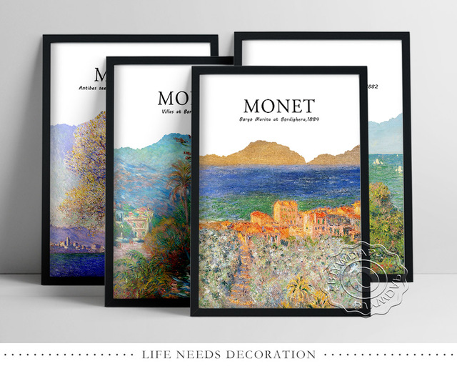 Druk na płótnie Claude Monet - impresjonizm, krajobraz muzeum, styl vintage - dekoracje ścienne - Wianko - 3