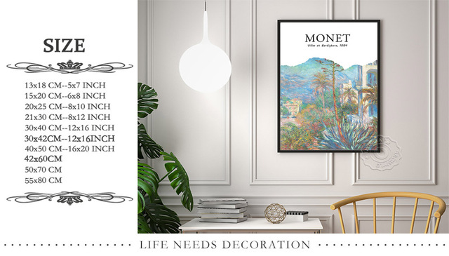 Druk na płótnie Claude Monet - impresjonizm, krajobraz muzeum, styl vintage - dekoracje ścienne - Wianko - 1