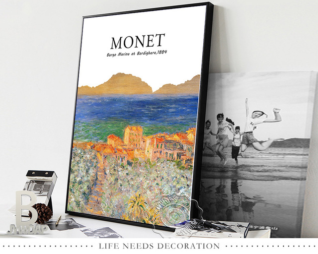 Druk na płótnie Claude Monet - impresjonizm, krajobraz muzeum, styl vintage - dekoracje ścienne - Wianko - 4