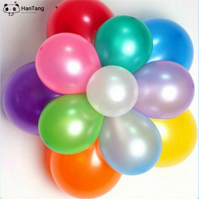 10 sztuk/partia Balony lateksowe perłowe o średnicy 10 cali – 8 kolorów, dekoracje ślubne, urodzinowe, w komplecie z pompką powietrzną – różowy - Wianko - 19