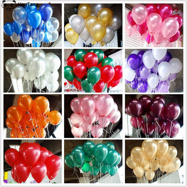10 sztuk/partia Balony lateksowe perłowe o średnicy 10 cali – 8 kolorów, dekoracje ślubne, urodzinowe, w komplecie z pompką powietrzną – różowy - Wianko - 17
