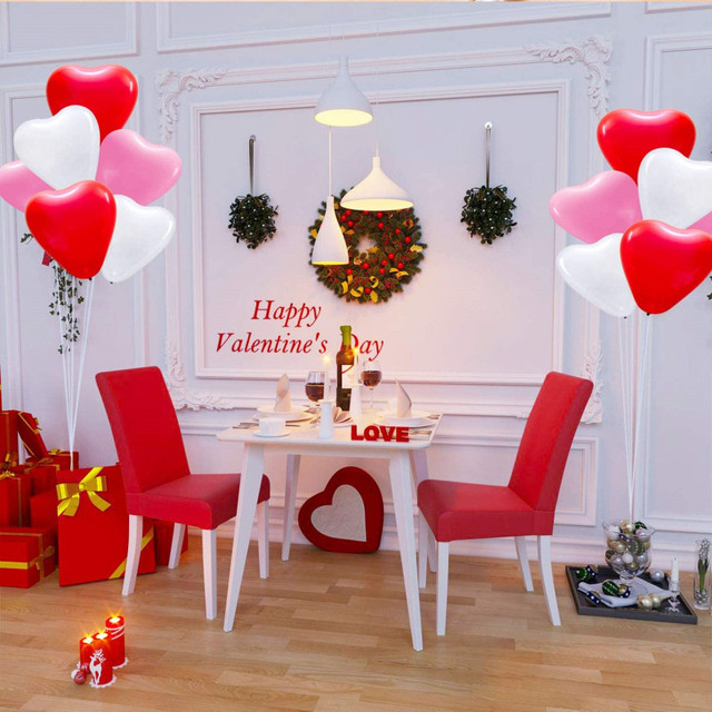 10 lateksowych balonów w kształcie serca - dekoracje ślubne, walentynkowe, urodzinowe - Wianko - 4