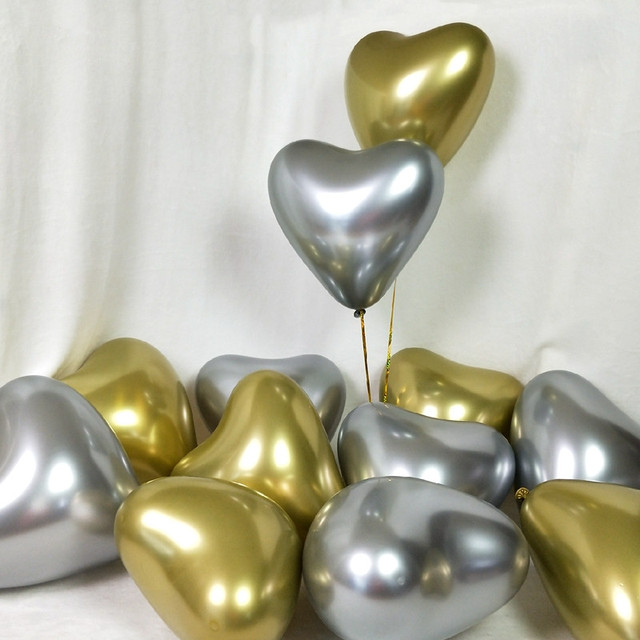 10 lateksowych balonów w kształcie serca - dekoracje ślubne, walentynkowe, urodzinowe - Wianko - 6