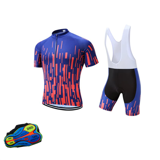 Zestaw odzieży rowerowej lato 2021: Garnitur kolarski Mountain Triathlon - Oddychający, anty-UV jersey - Wianko - 2