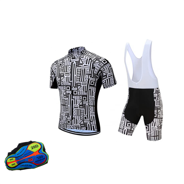 Zestaw odzieży rowerowej lato 2021: Garnitur kolarski Mountain Triathlon - Oddychający, anty-UV jersey - Wianko - 4