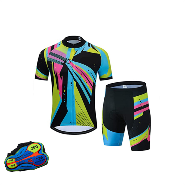 Zestaw odzieży rowerowej lato 2021: Garnitur kolarski Mountain Triathlon - Oddychający, anty-UV jersey - Wianko - 5